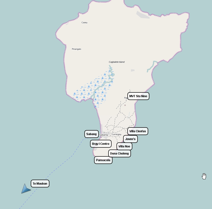 Cagbalate Beach Resort Map