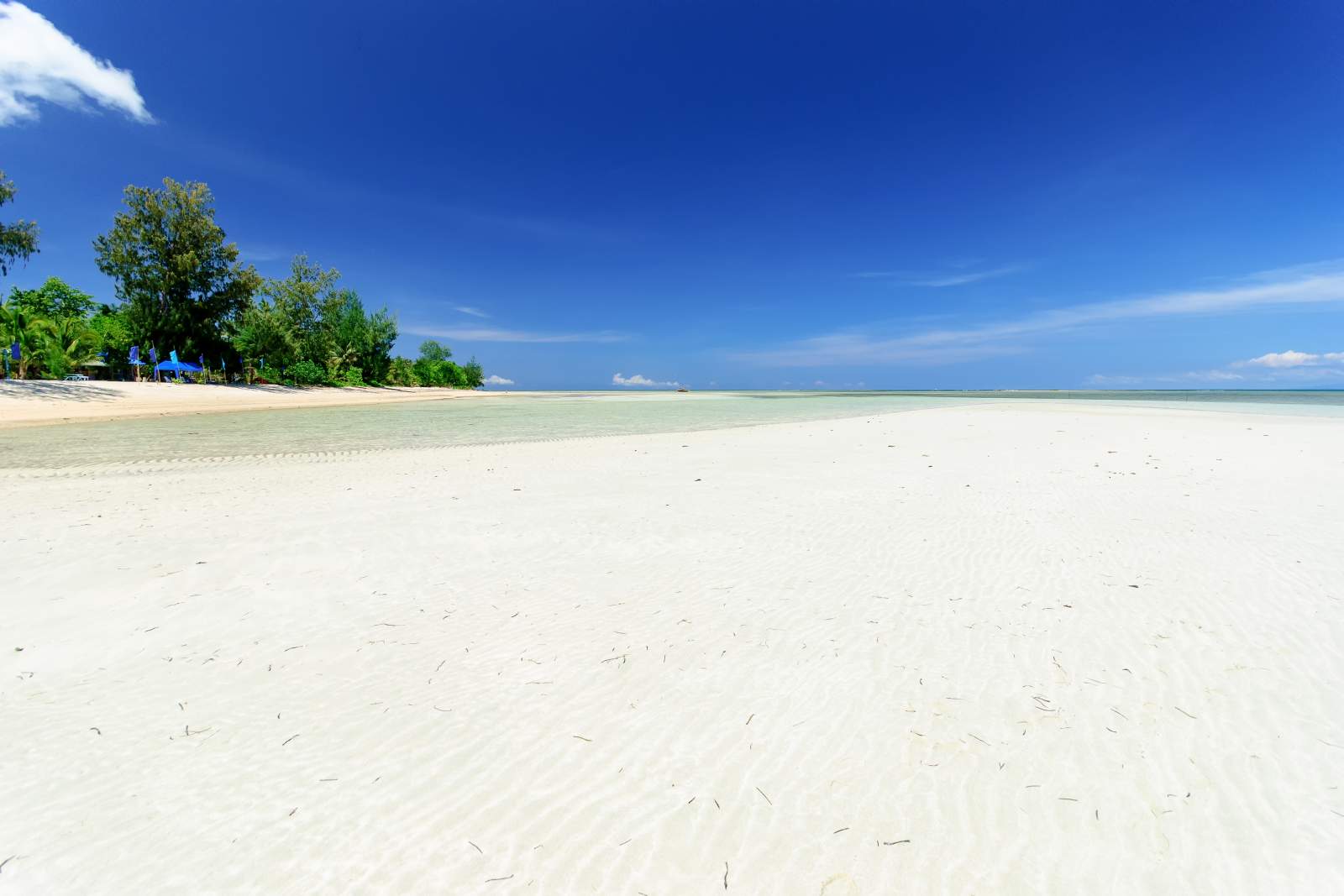 Cagbalete Island creamy white sand in front of Joven's Beach Resort