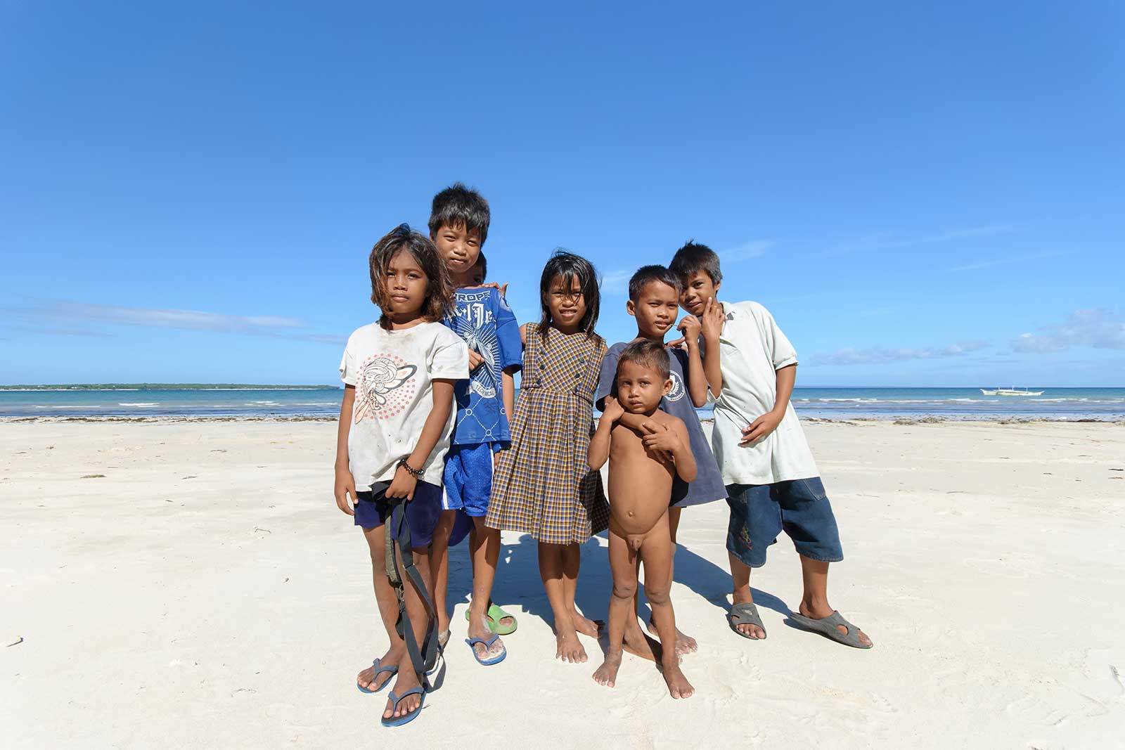 Bantayan Island kids at Alice Beach