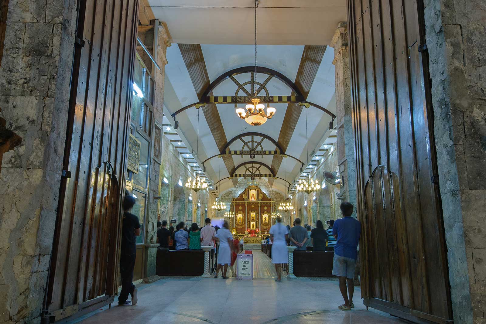 Mass at the Church of St. Peter and Paul Bantayan Island