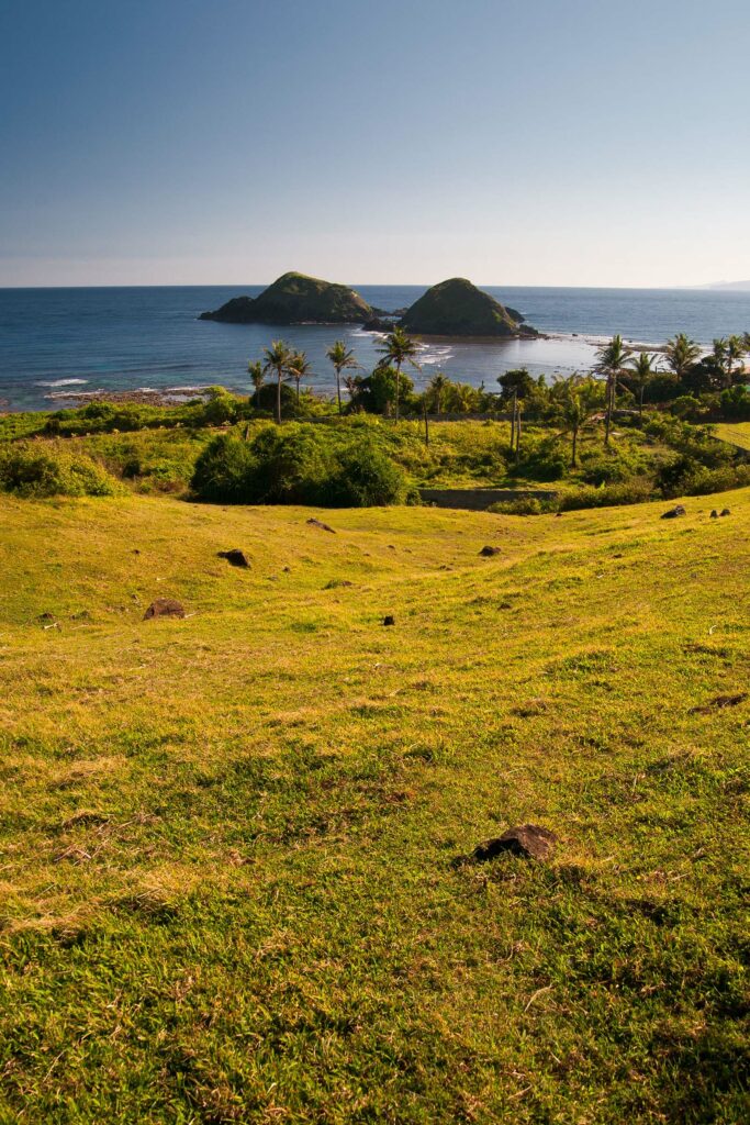 The Dos Hermanos Islands as seen from atop the hill behind Casa Consuelo, Pagudpud